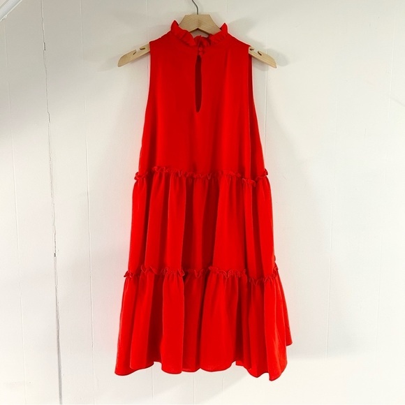 Elliat Anthropologie Sonnet Tiered Dress in Poppy Red sz M - Picture 5 of 5
